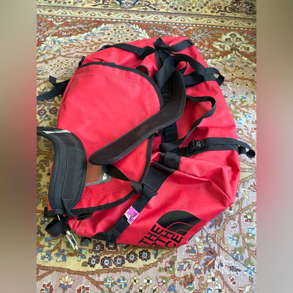 The North Face Bold Red Duffel Bag